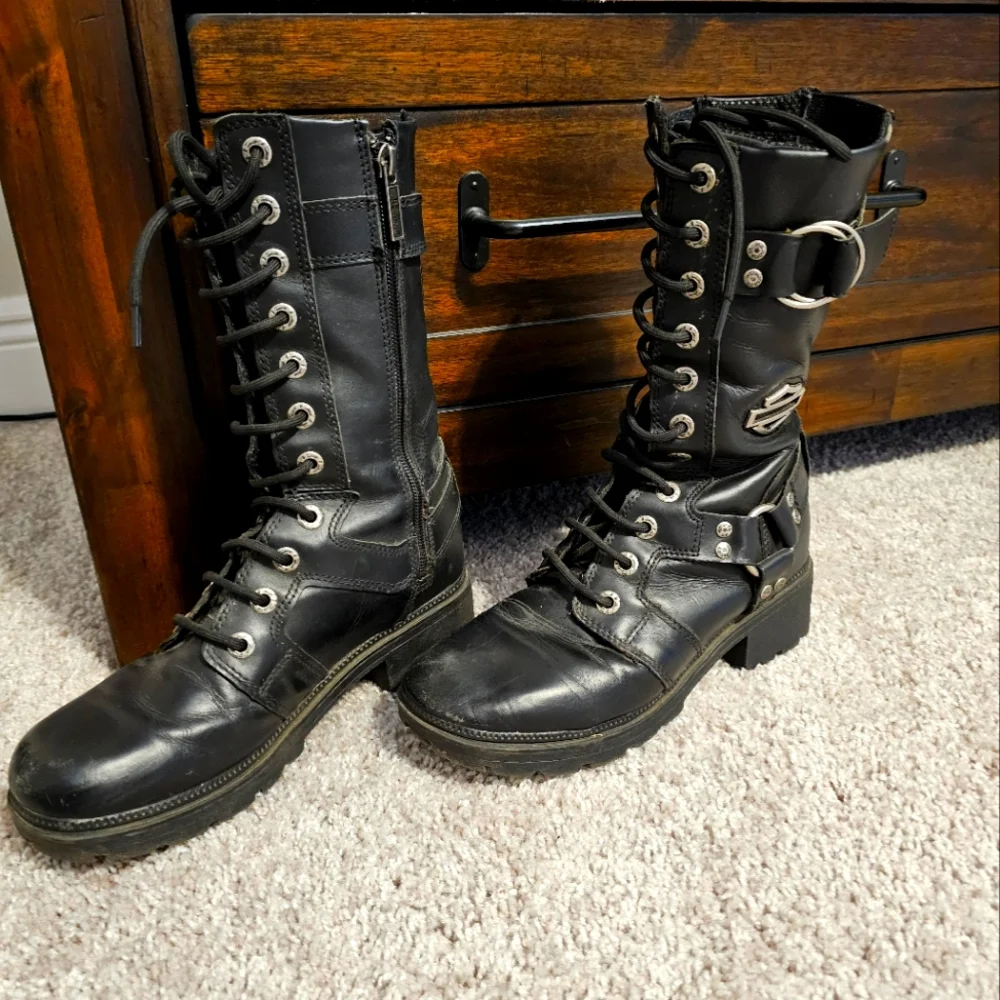 Harley Davidson Boots women's size 7.5 - Picture 1 of 5